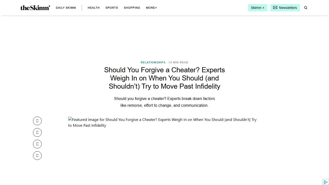 Should You Forgive a Cheater? Experts Weigh In on When Yo... | theSkimm